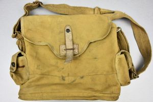 WW2 French webbing gas mask bag 1940