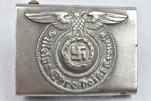 Steel Waffen-SS buckle by Assmann RZM 155/43 SS