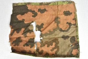 Waffen-SS oak pattern camouflage 'Eichenlaub' canvas cloth