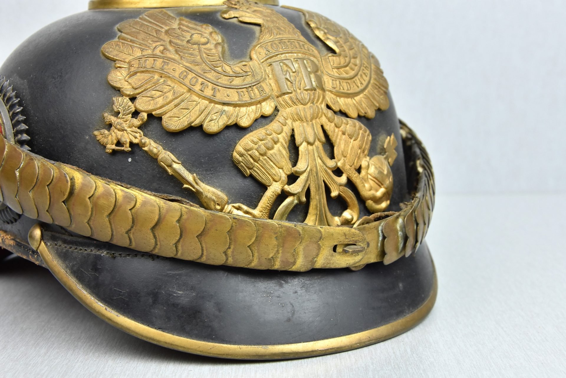 WW1 German M95 Prussian officer spike helmet 1917 — image 7