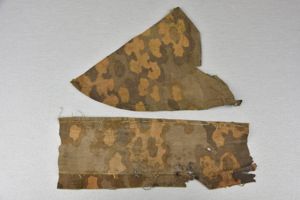 Pieces of Waffen-SS oak pattern camouflage cloth