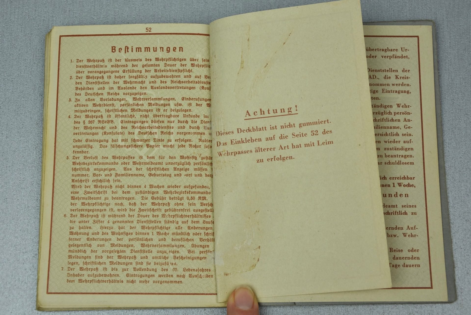 Wehrpass luftwaffe mechanic joined army (Heer) black wound badge for grenade splinter in Russia and close combat calender — image 40