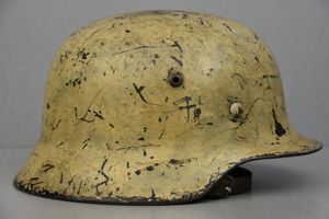 M35 Luftwaffe white wash winter camouflage helmet US captured 'vet …
