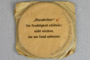 M31 German gas mask spare glasses 'Klarscheiben' 1937