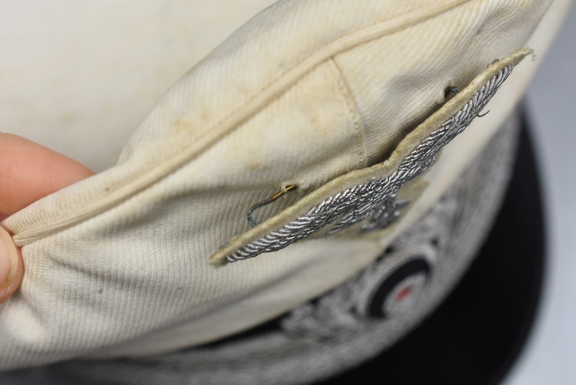 RARE Luftwaffe white topped officer summer visor cap by Clemens Wagner — image 11