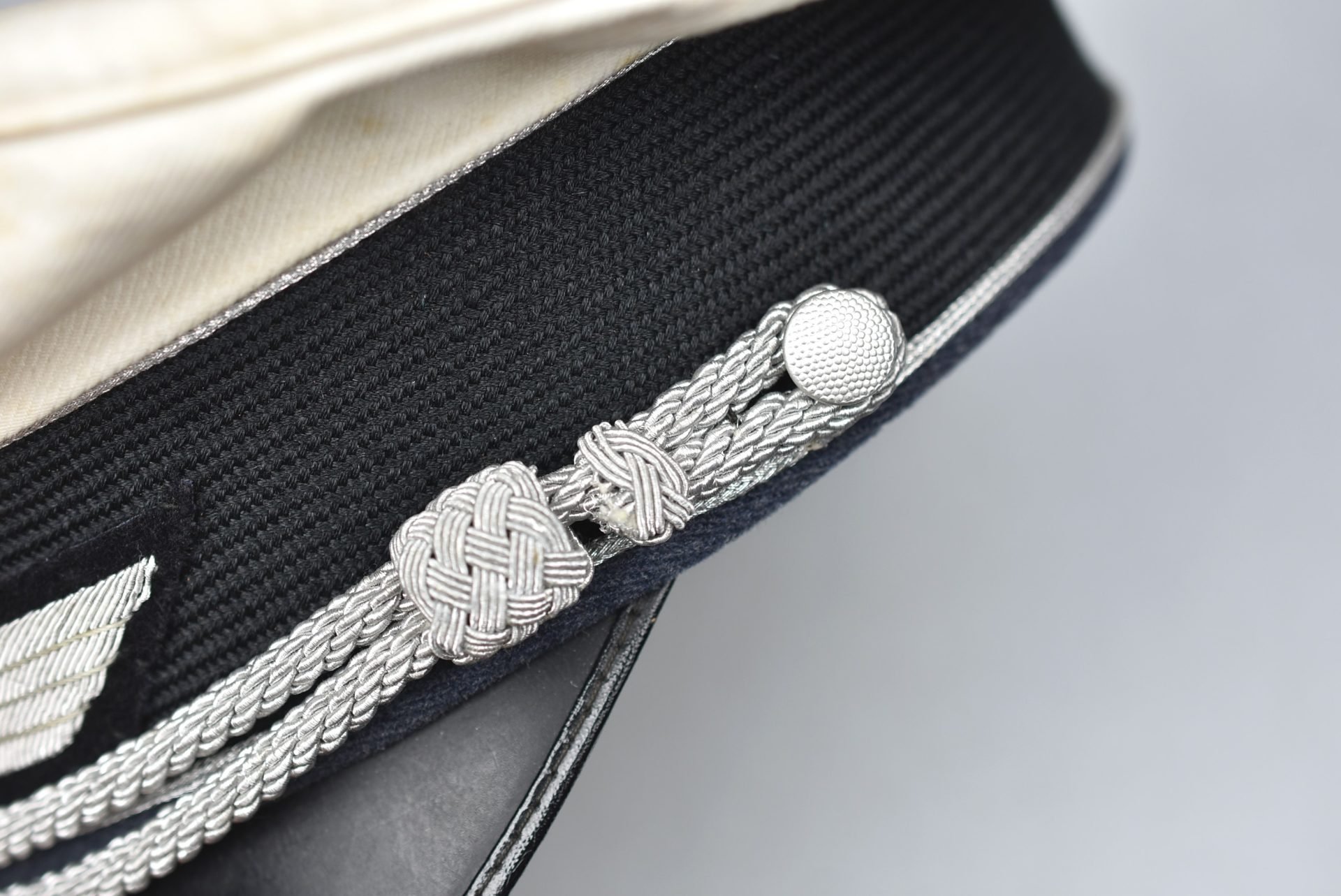 RARE Luftwaffe white topped officer summer visor cap by Clemens Wagner — image 13