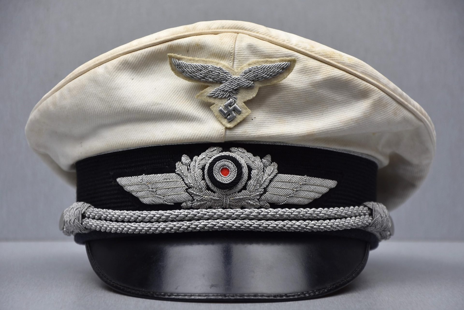 RARE Luftwaffe white topped officer summer visor cap by Clemens Wagner — image 6