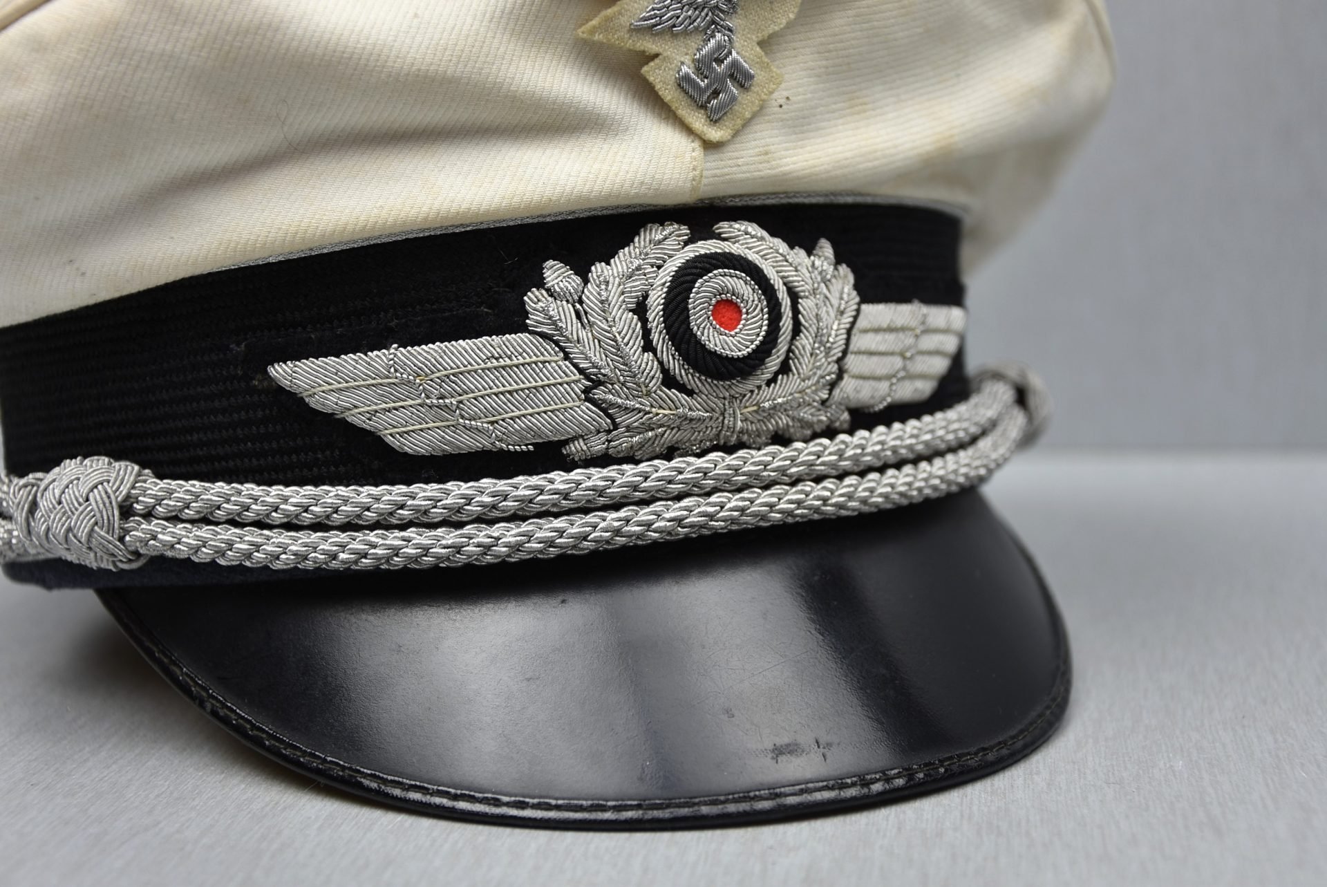 RARE Luftwaffe white topped officer summer visor cap by Clemens Wagner — image 8