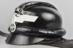 NSKK second pattern Leather motorcycle crash helmet