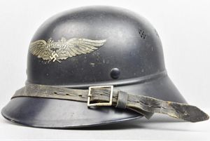 M38 Luftschutz 'Gladiator' two piece steel helmet