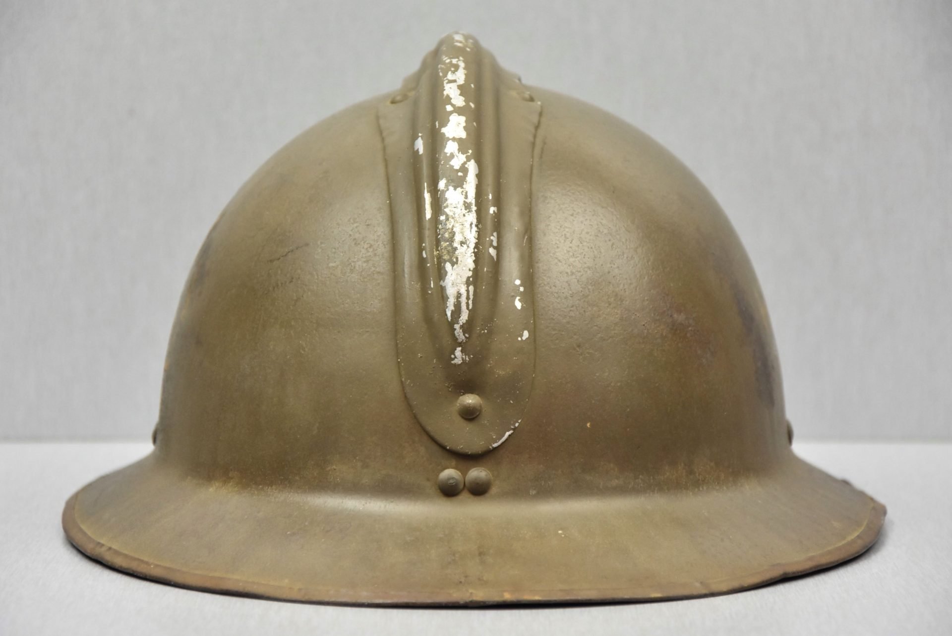 WW2 M1931 Belgian Adrian helmet with 'last-ditch' liner — image 3