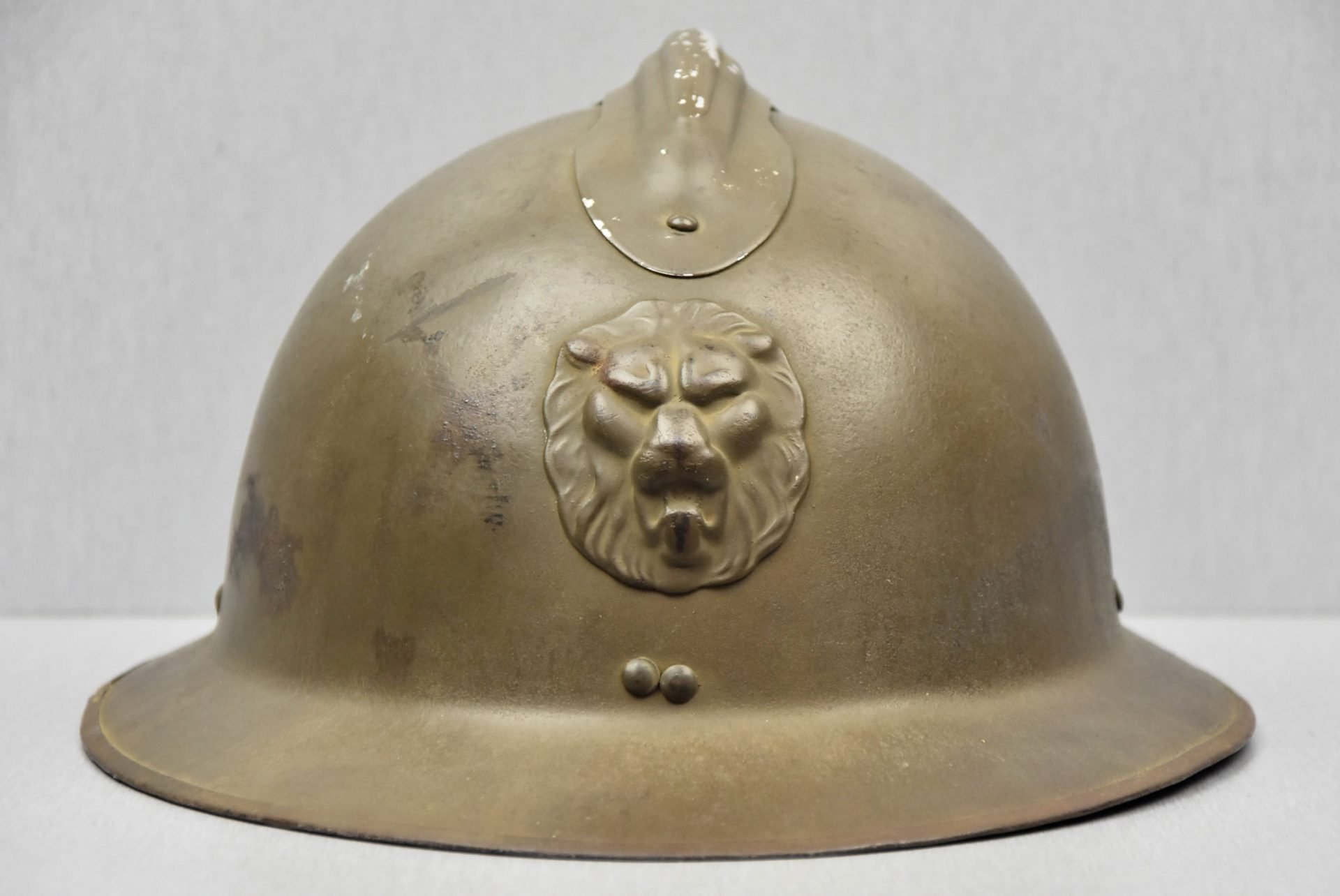 WW2 M1931 Belgian Adrian helmet with 'last-ditch' liner — image 5