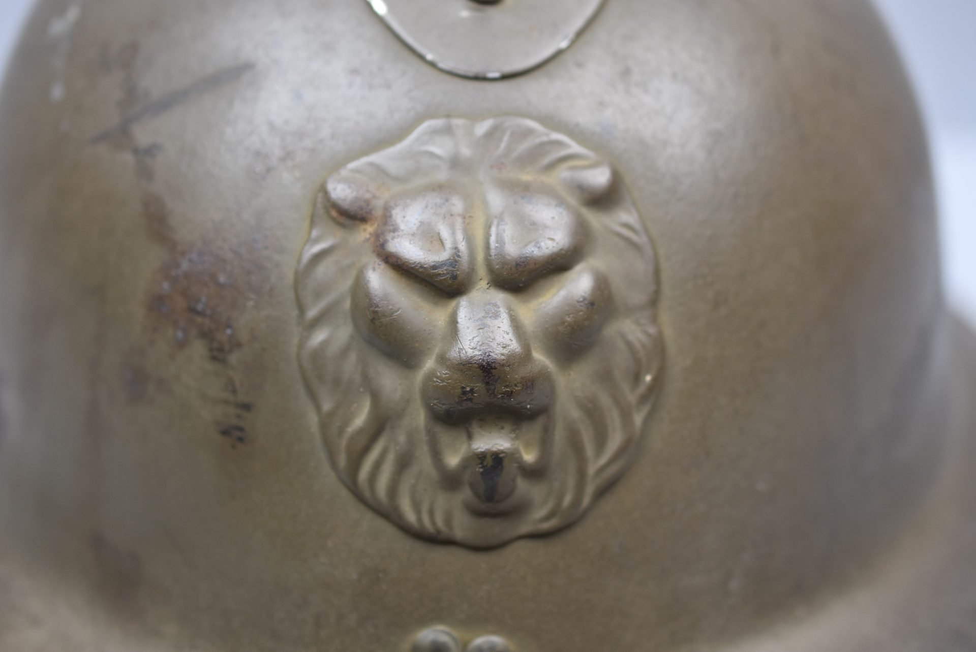 WW2 M1931 Belgian Adrian helmet with 'last-ditch' liner — image 6