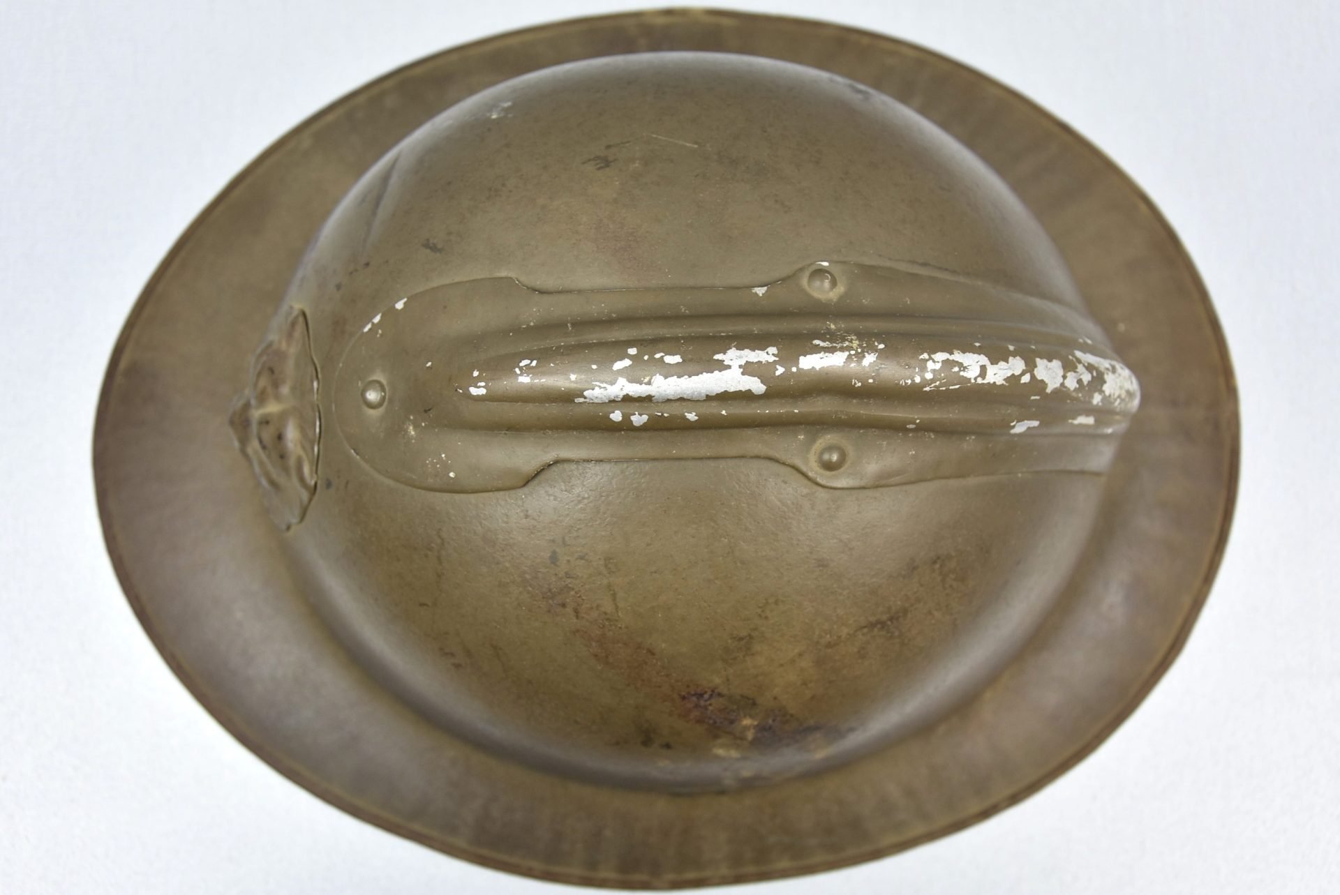 WW2 M1931 Belgian Adrian helmet with 'last-ditch' liner — image 8