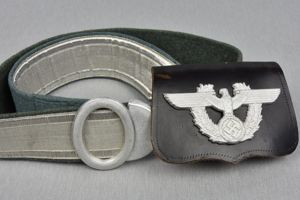 Schutzpolizei dress/parade officer shoulder belt with pouch