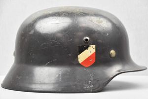 M35 Luftwaffe double decal steel helmet Q66 1938