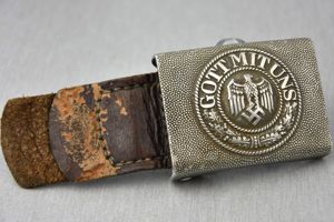Army (heer) aluminum belt buckle by B. Haarmann 1937