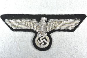 RARE army (Heer) black PANZER officer bullion breast eagle