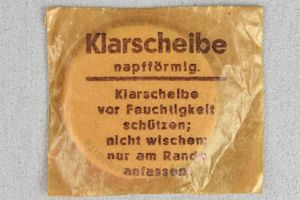 M31 German gas mask spare glasses 'Klarscheiben' 1944