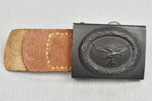 Luftwaffe steel belt buckle by E. Schneider, Lüdenscheid 1942