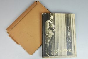Complete Adolf Hitler 'Zigarettenbilder' photo album with paper cover and …