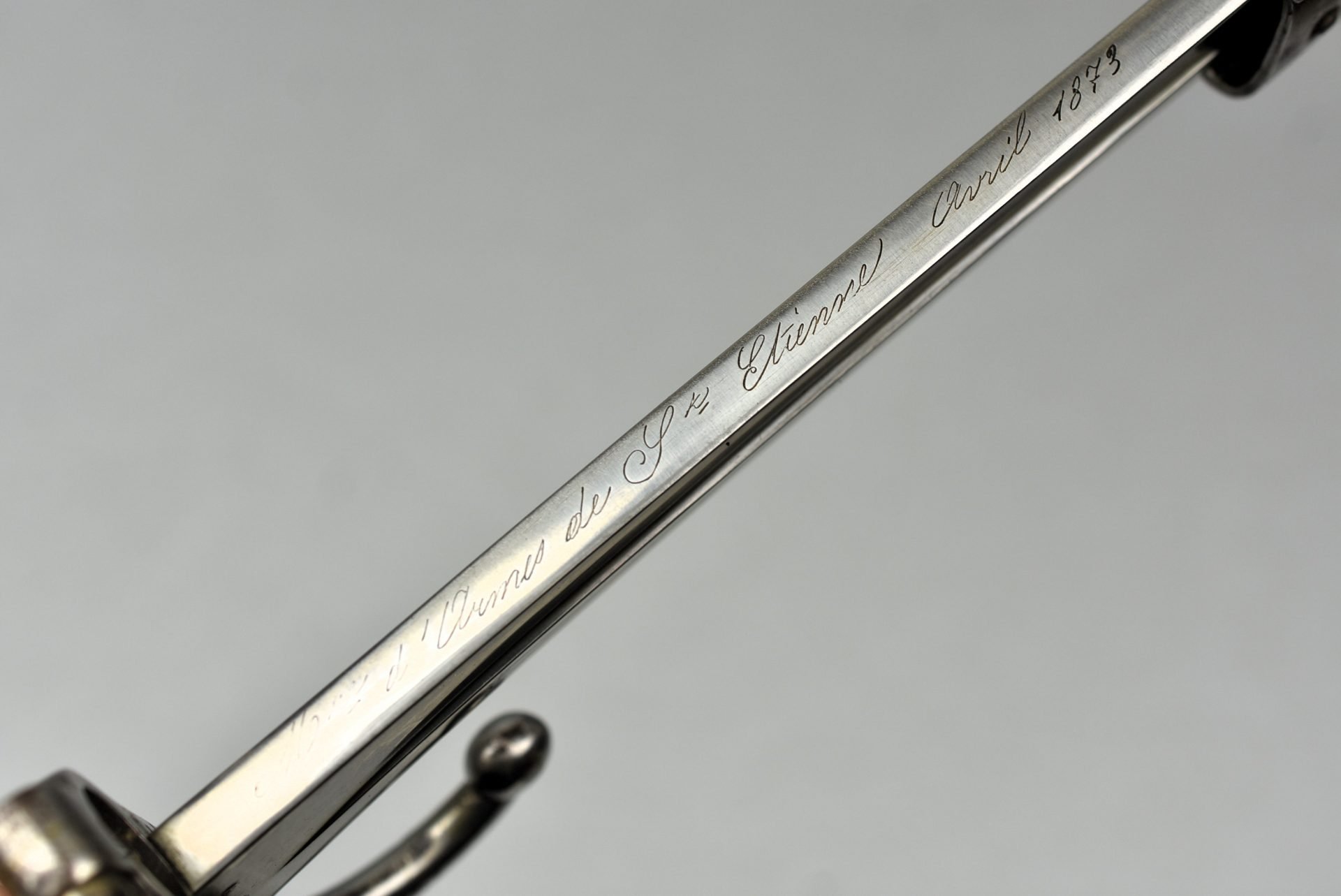 French M1866 'Chassepot' sword bayonet by St. Etienne 1873 matching numbers — image 17