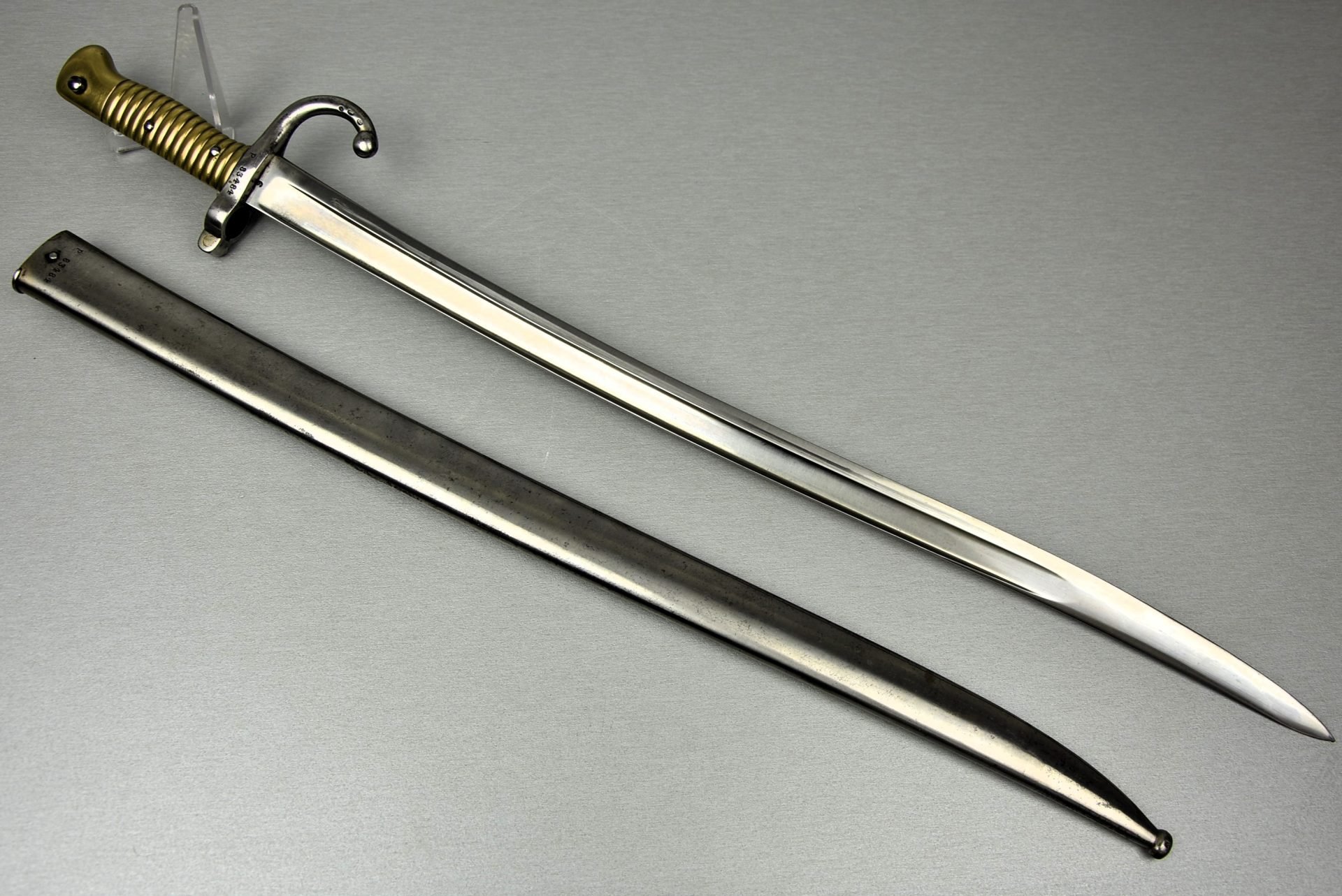 French M1866 'Chassepot' sword bayonet by St. Etienne 1873 matching numbers — image 7