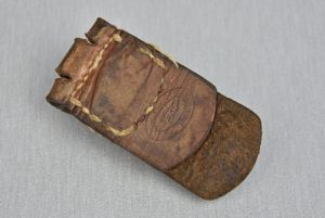 Belt buckle leather tab by Julius Maurer 1936
