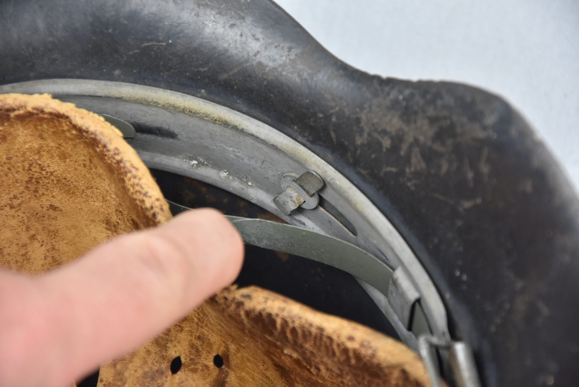 M42 Luftwaffe single decal steel helmet ET62 — image 14