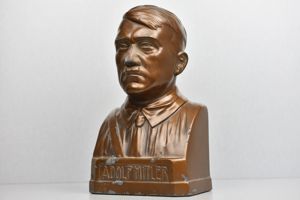 RARE Adolf Hitler table bust by Schmidt-Hofer 25cm