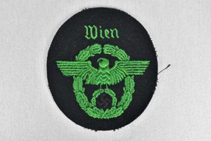 Schutzpolizei 'Wien' embroidered sleeve eagle patch