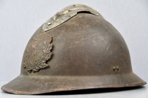 WW2 M26 French Adrian helmet medical corps named