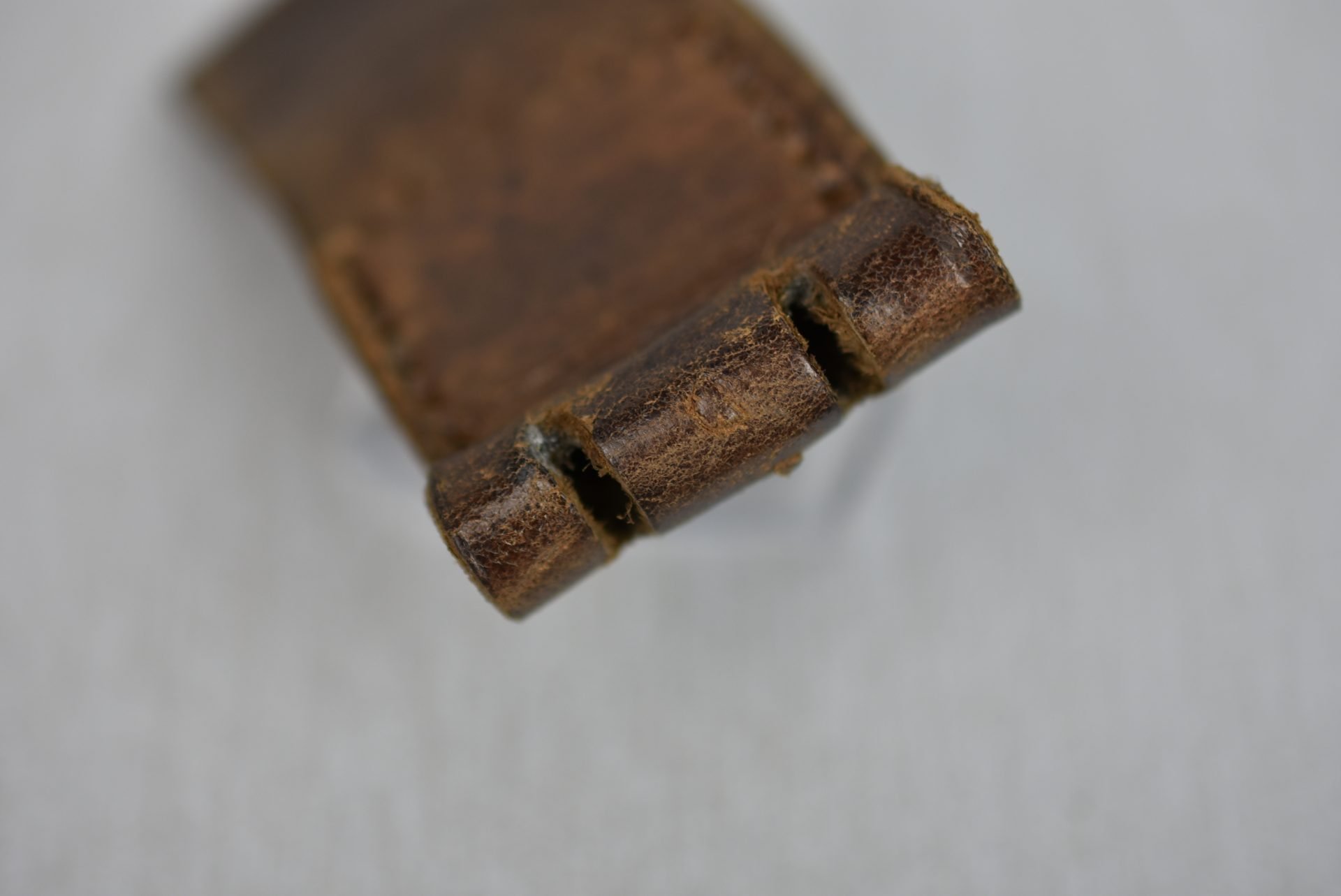 Belt buckle leather tab by Hermann Knoller 1941 — image 4