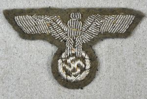 Army (Heer) officer bullion cap eagle