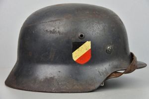 M35 Luftwaffe double decal steel helmet ET64 1938