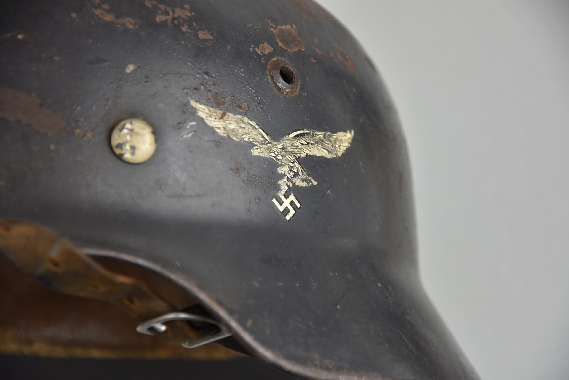 M35 Luftwaffe double decal steel helmet E.F.68 1938 — image 22