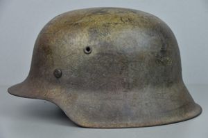 M42 Wehrmacht tropical tan colored camouflage steel helmet ckl66