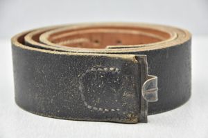 Wehrmacht/Waffen-SS leather equipment belt by Franz Brehme 1942