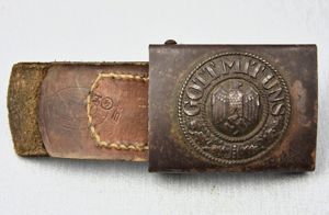 Kriegsmarine steel belt buckle by C.W. Motz & Co 1941