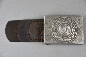 Early army aluminium belt buckle by Gebrüder Kugel & Fink …
