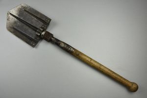 Wehrmacht folding shovel marked by AGO and Waffenamt