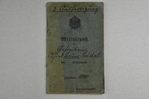 German WW1 military pass 'Militärpass'