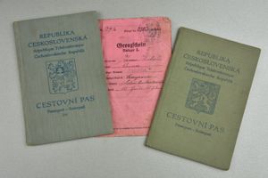 Czech 'Sudetenland' travel documents 1936-38
