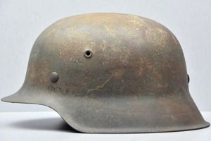 M42 Army/Waffen-SS late war no decal KIA steel helmet ckl66