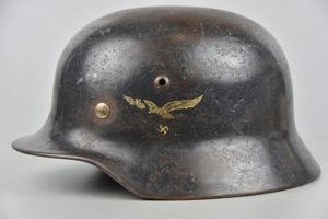 M35 Luftwaffe double decal steel helmet Q64