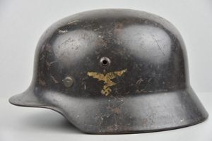 M35 Luftwaffe double decal steel helmet 'Droop Tail' 1937 Q64 …
