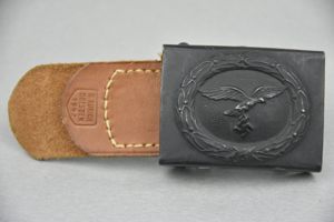 Luftwaffe steel belt buckle by Hermann Aurich 1942