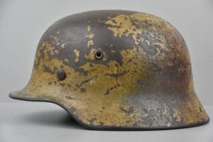 M40 army (Heeres) 'Normandy' three tone camouflage helmet ET66 named