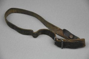 German leather helmet chin strap ca.1941