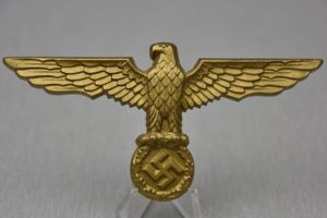 Kriegsmarine tropical pith helmet eagle by Karl Wurster